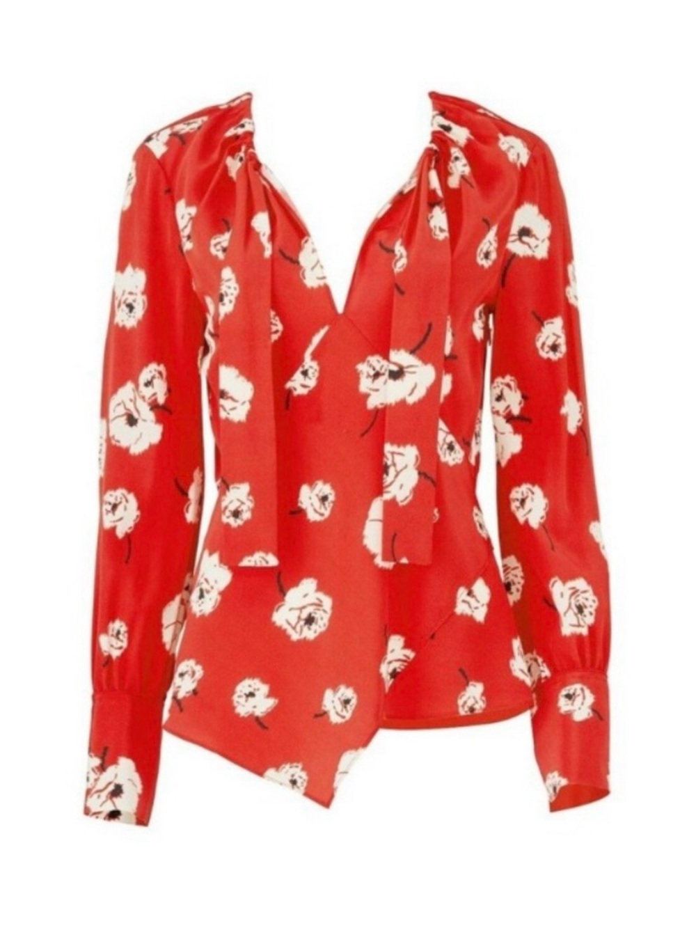 DEREK LAM 10 CROSBY
Floral Silk Bell Sleeve Blouse
Button Up Top